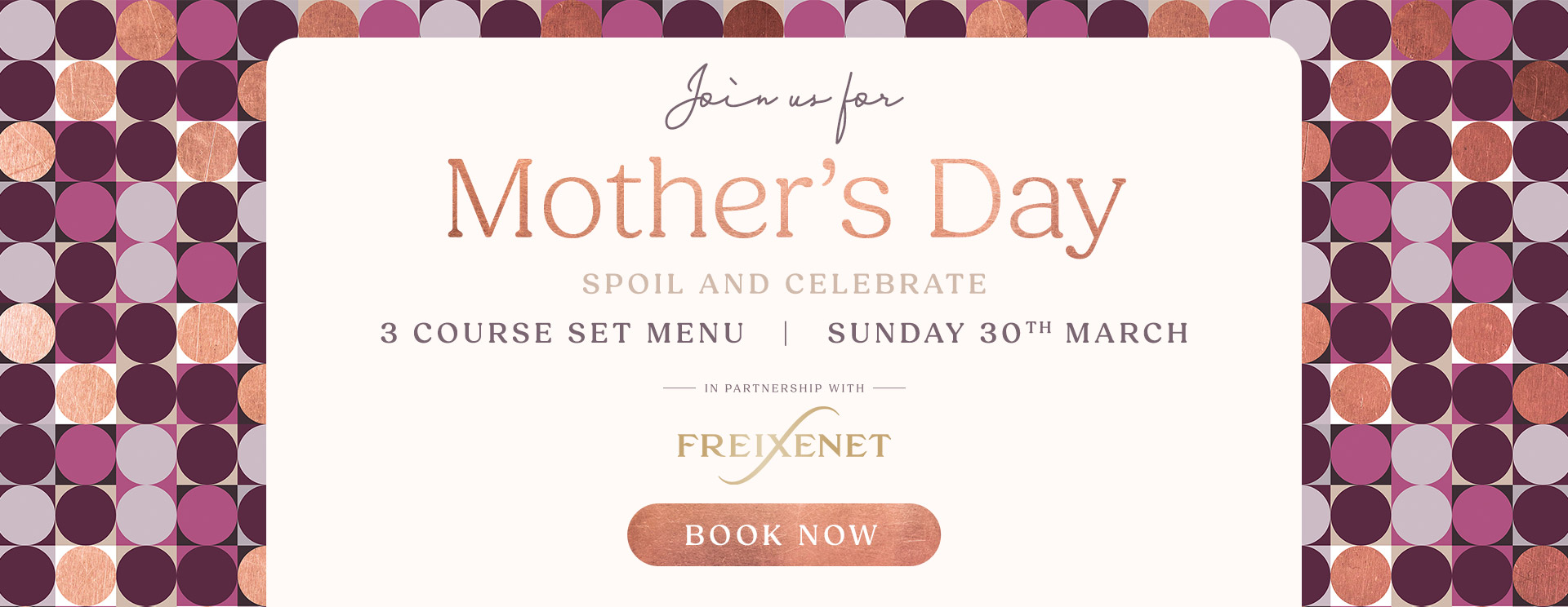 Mother’s Day menu/meal in Sheffield